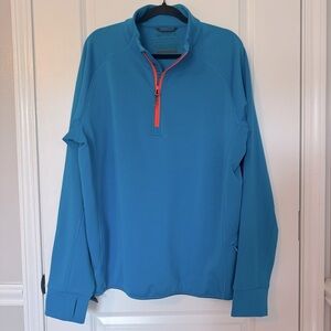 Beretta Men's Blue Stretch Tech Quarter-Zip XXL Pullover